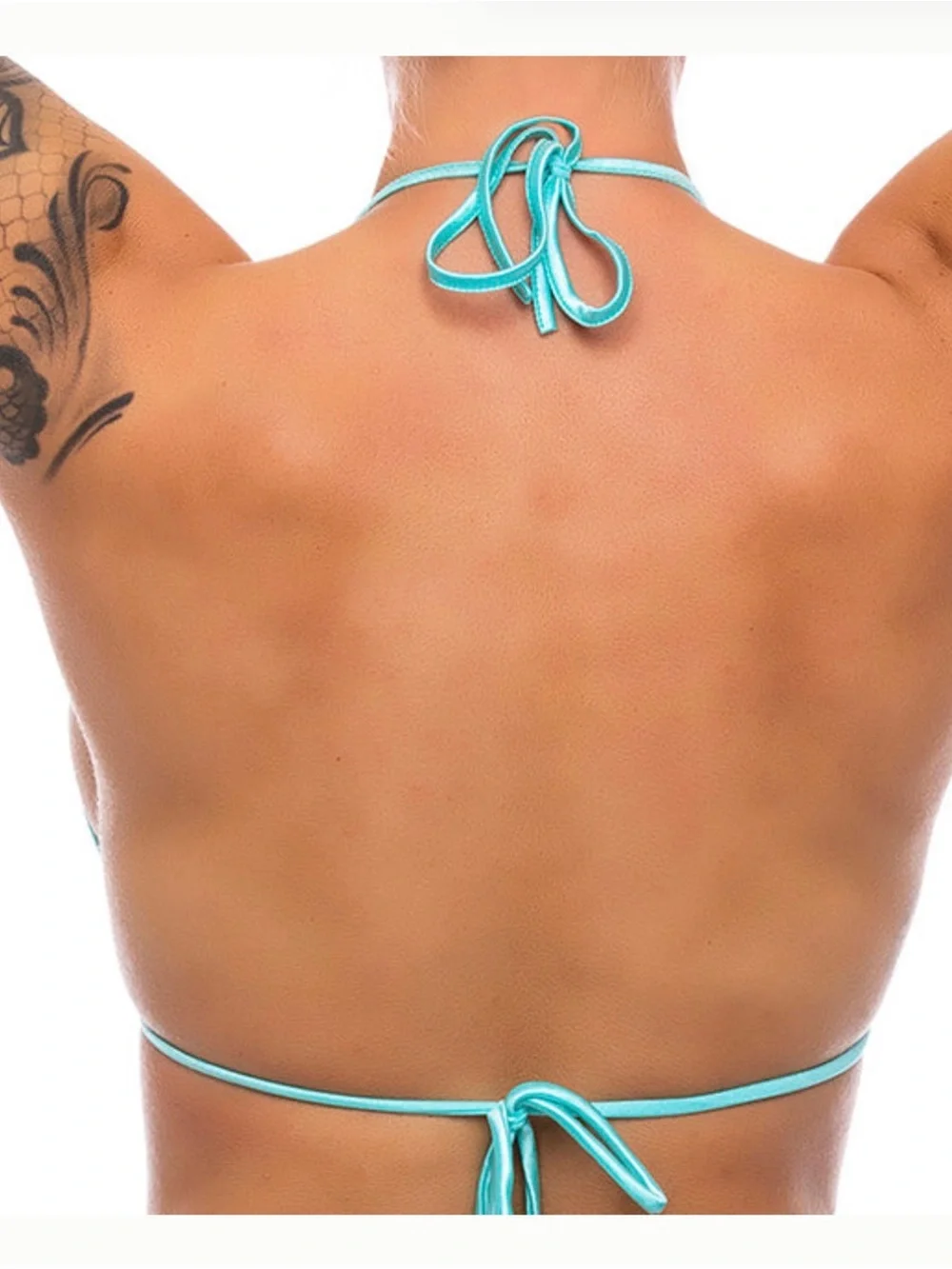 BodyZone Rhinestone Micro Triangle Bikini Top and Thong